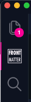Activity bar action