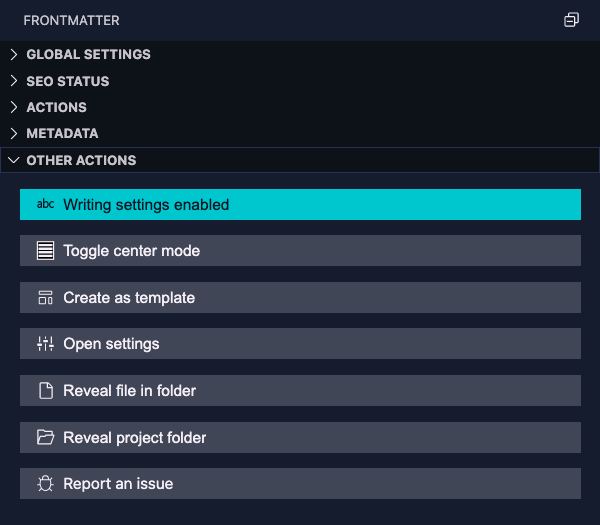 Other actions